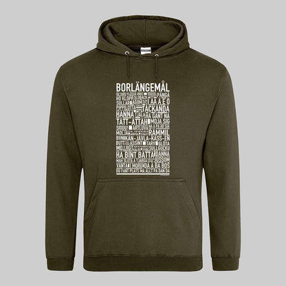 Borlängemål Dialekt Text Hoodie
