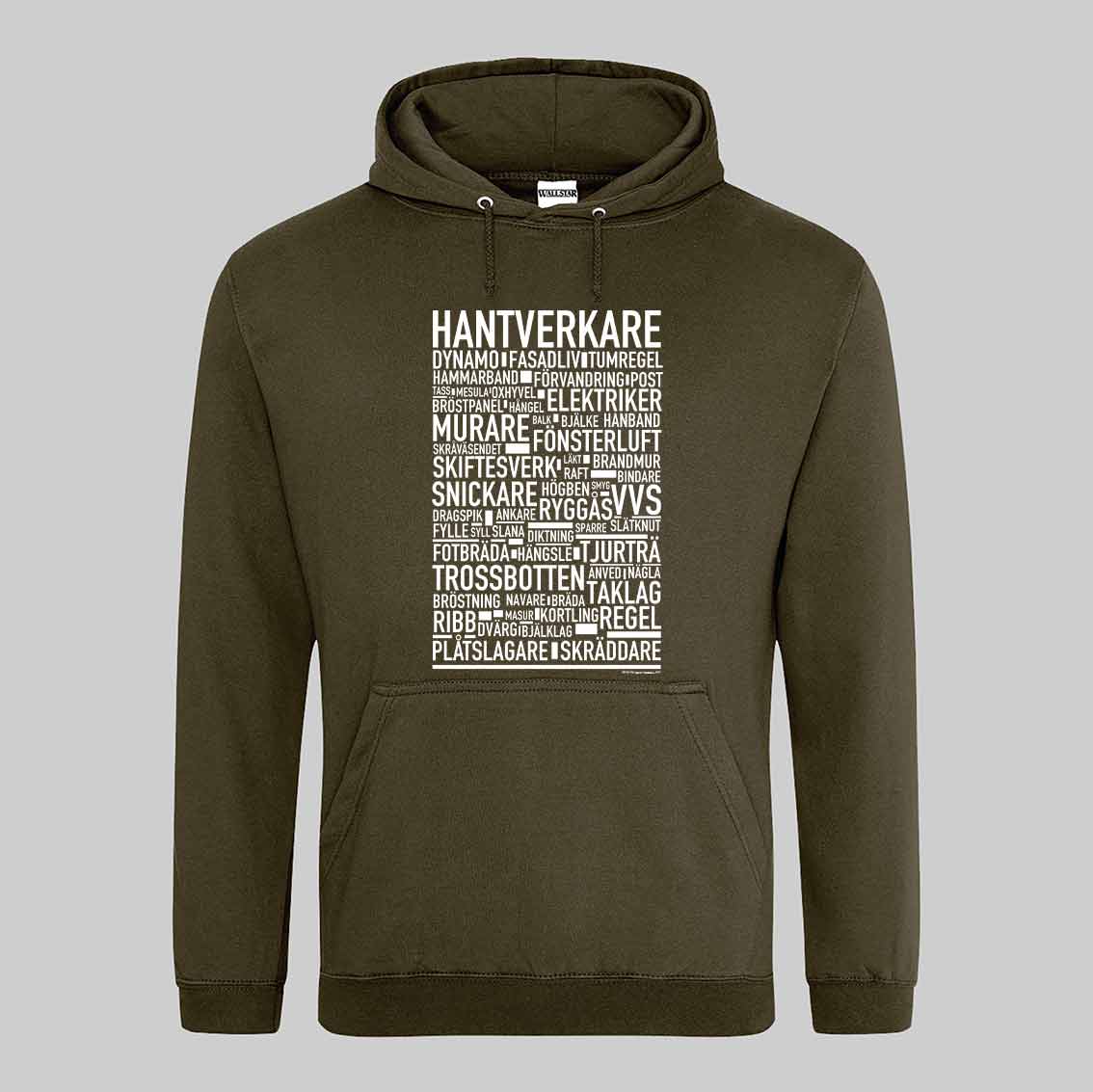 Hantverkare Text Hoodie