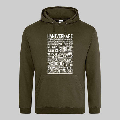 Hantverkare Text Hoodie