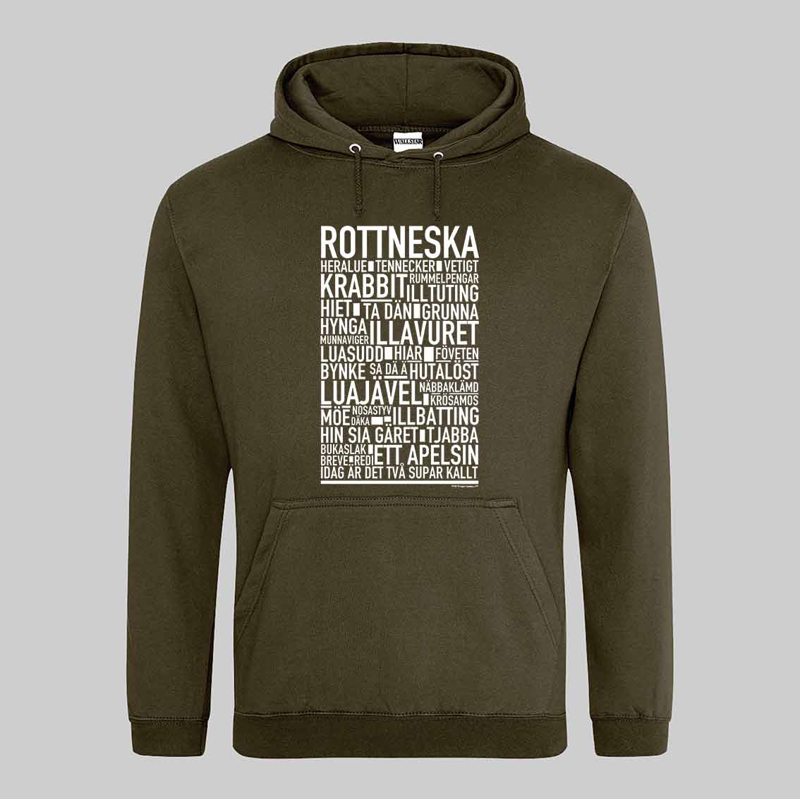 Rottneska Dialekt Text Hoodie