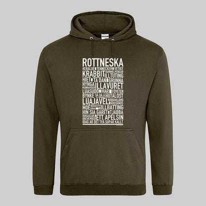 Rottneska Dialekt Text Hoodie