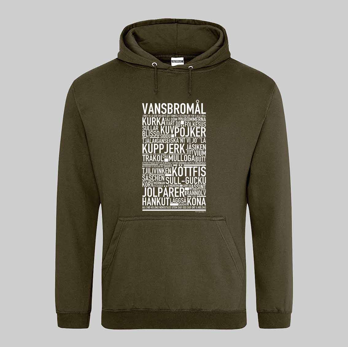 Vansbromål Dialekt Text Hoodie
