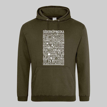 Söderköpingska Dialekt Text Hoodie