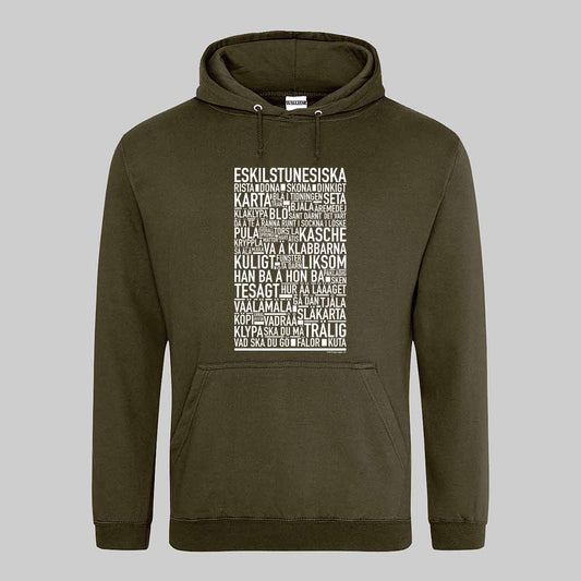 Eskilstunesiska Dialekt Text Hoodie