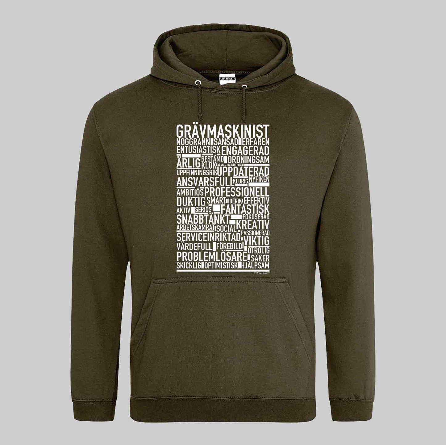 Grävmaskinist Text Hoodie
