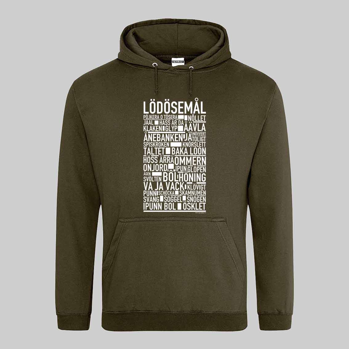 Lödösemål Dialekt Text Hoodie