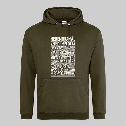 Hedemoramål Dialekt Text Hoodie