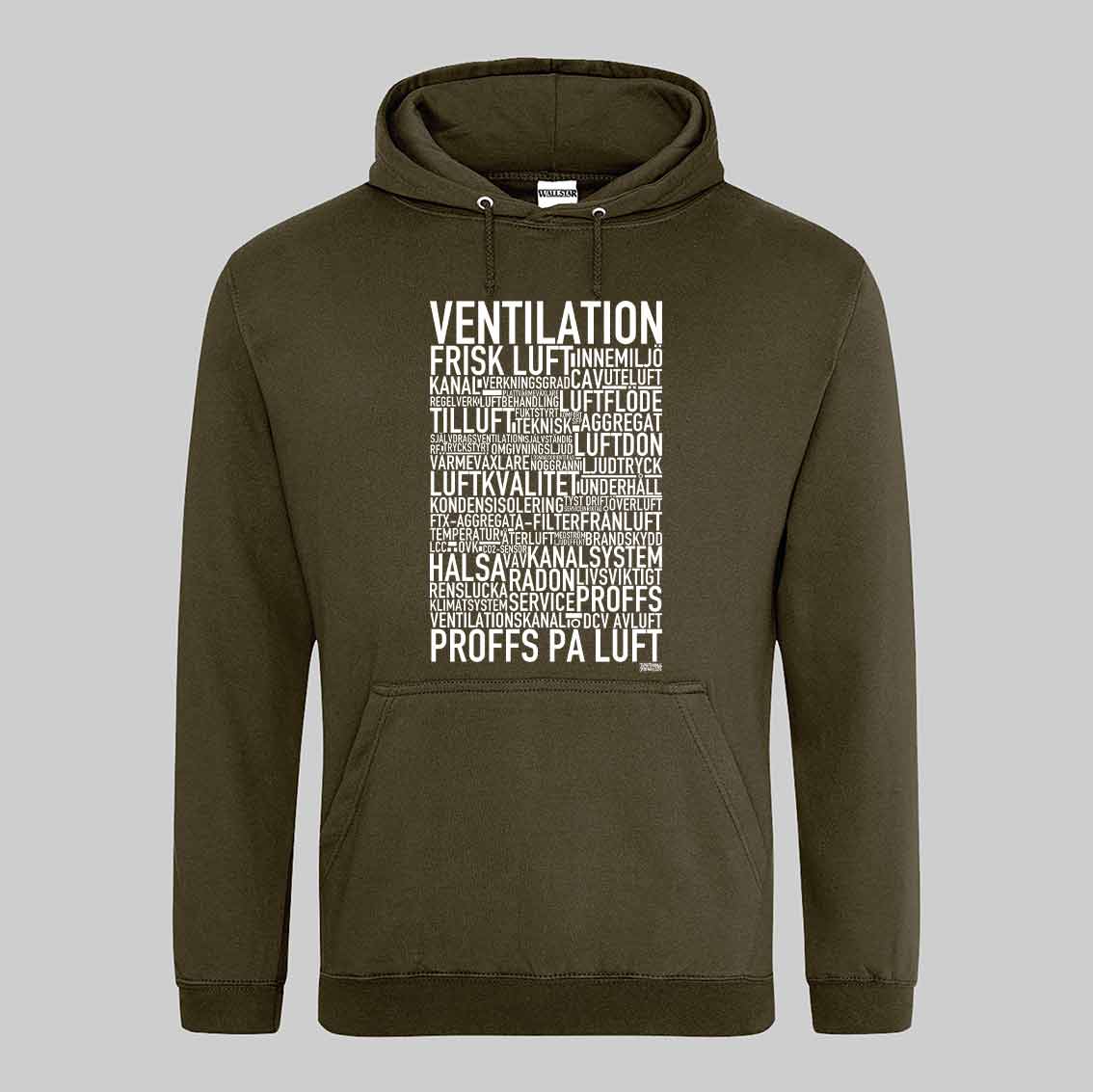 Ventilation Text Hoodie