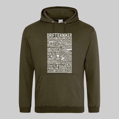 Drifttekniker Text Hoodie