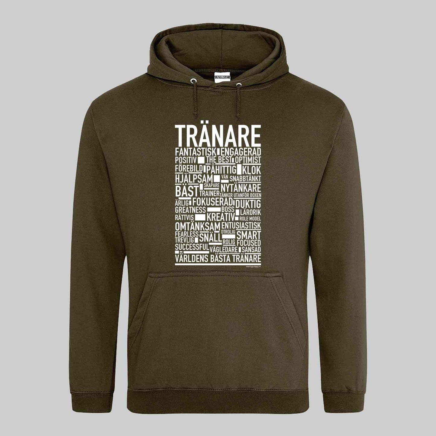 Tränare Text Hoodie