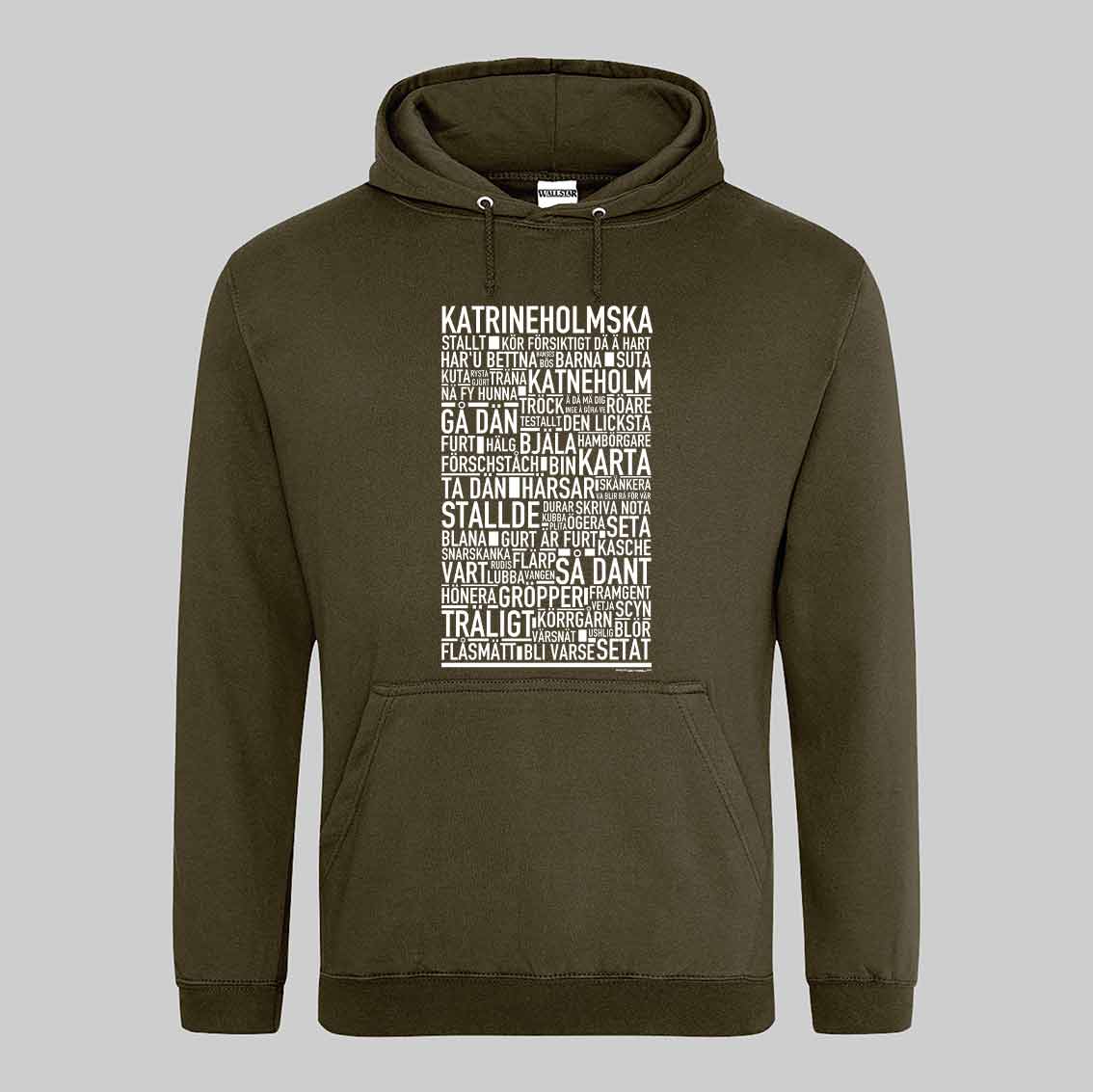 Katrineholmska Dialekt Text Hoodie