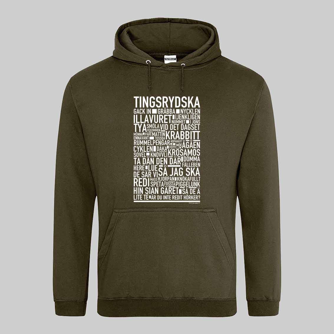 Tingsrydska Dialekt Text Hoodie