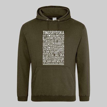 Tingsrydska Dialekt Text Hoodie