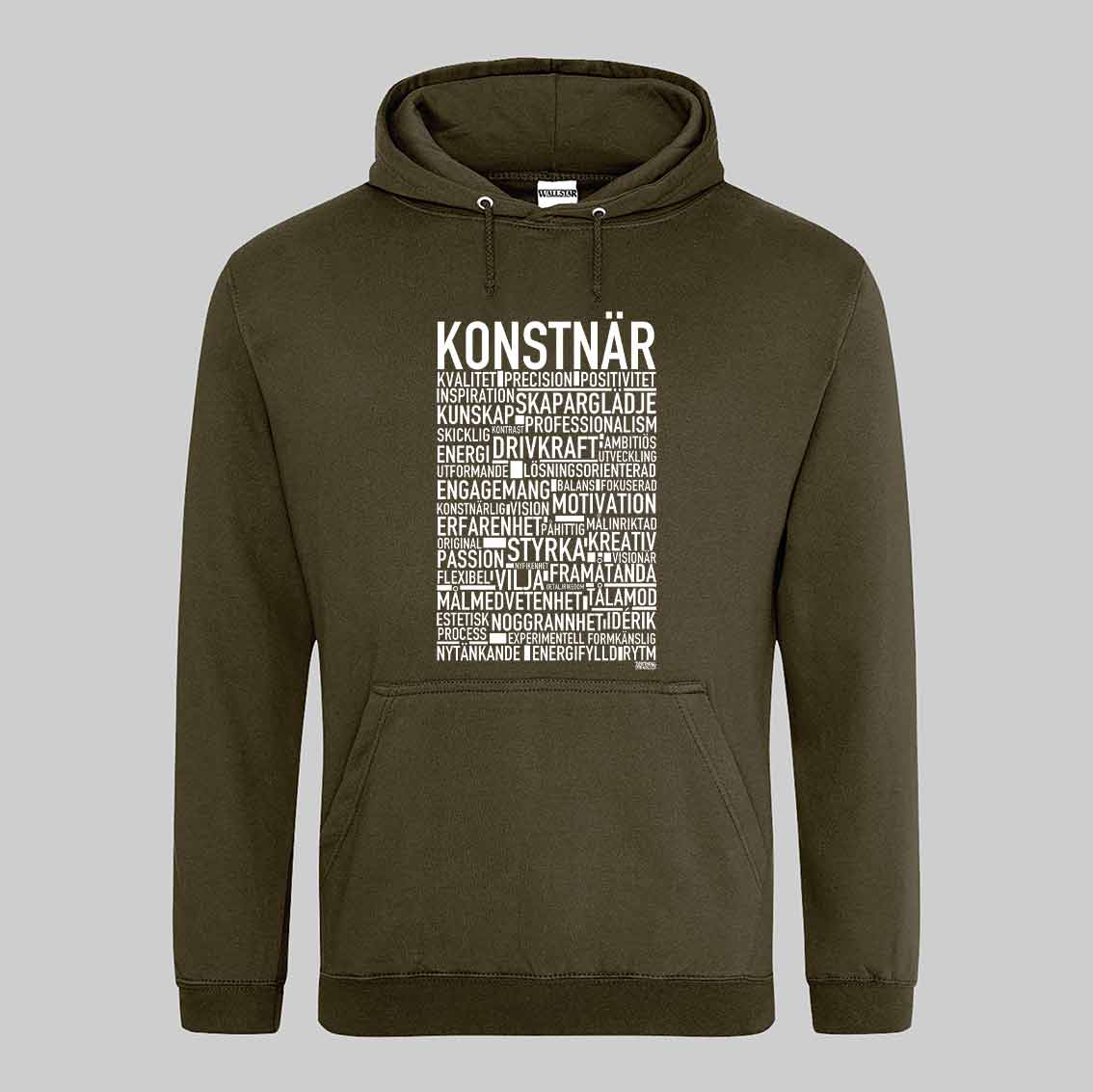 Konstnär Text Hoodie