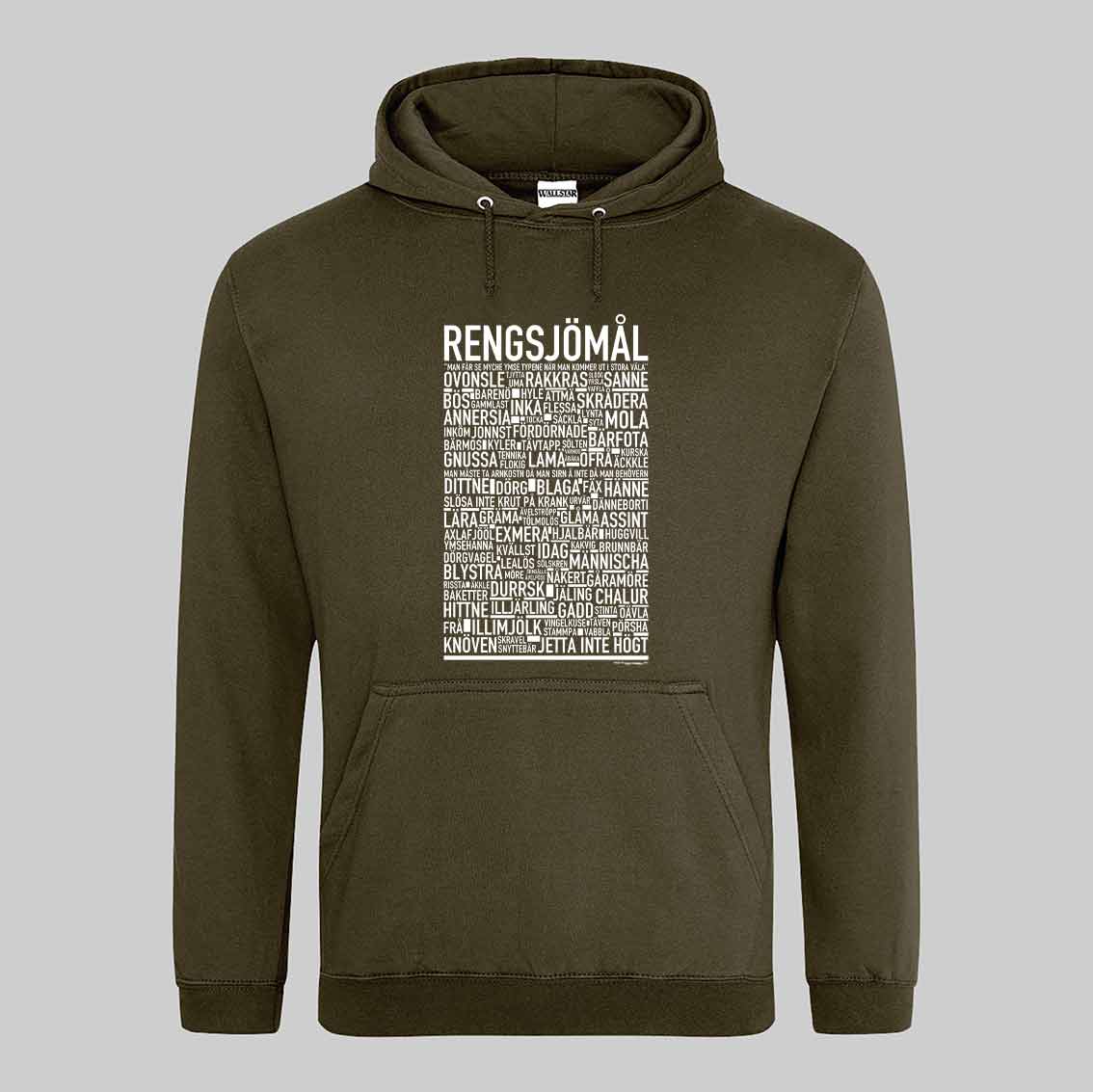 Regnsjömål Dialekt Text Hoodie