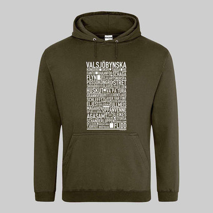 Valsjöbynska Dialekt Text Hoodie