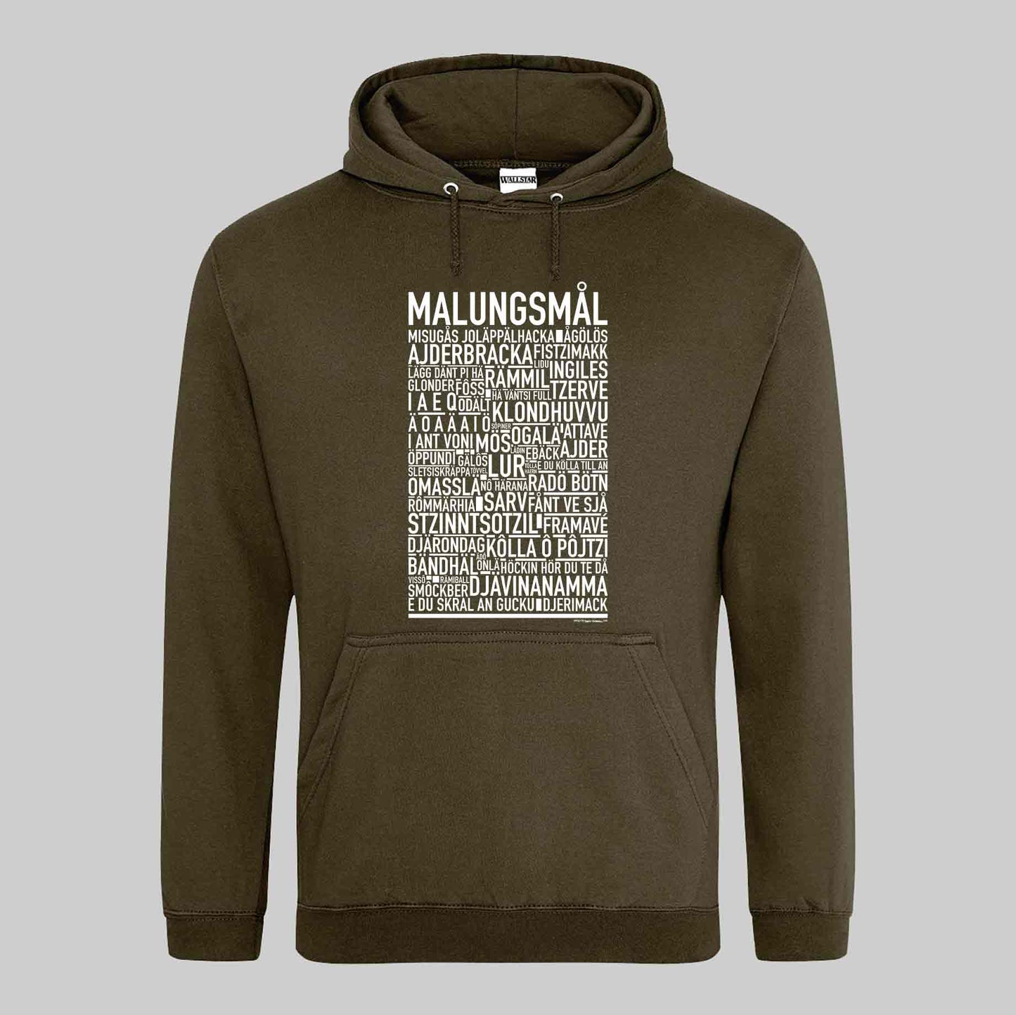 Malungsmål Dialekt Text Hoodie