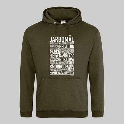 Järbomål Dialekt Text Hoodie