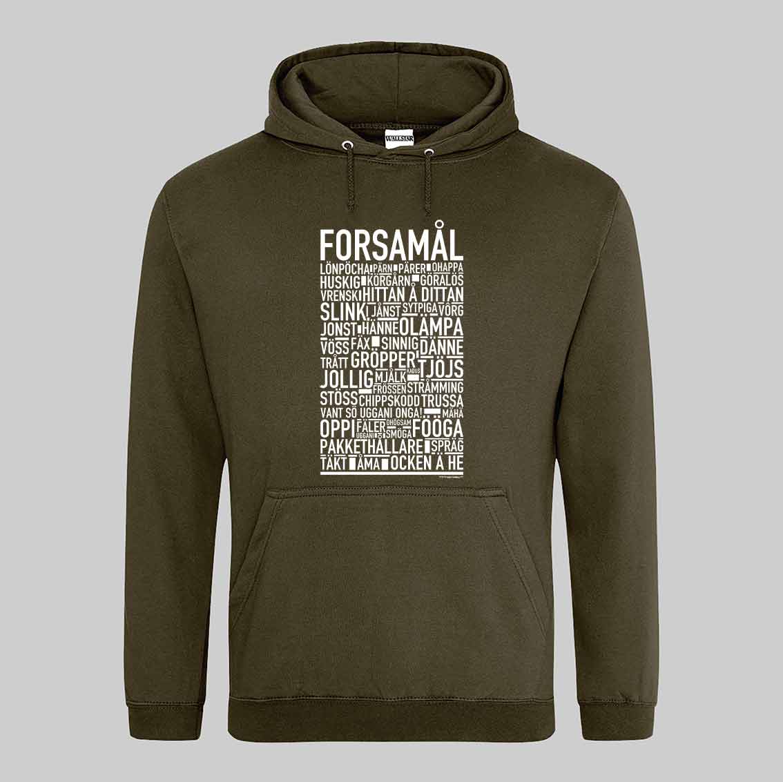 Forsamål Dialekt Text Hoodie