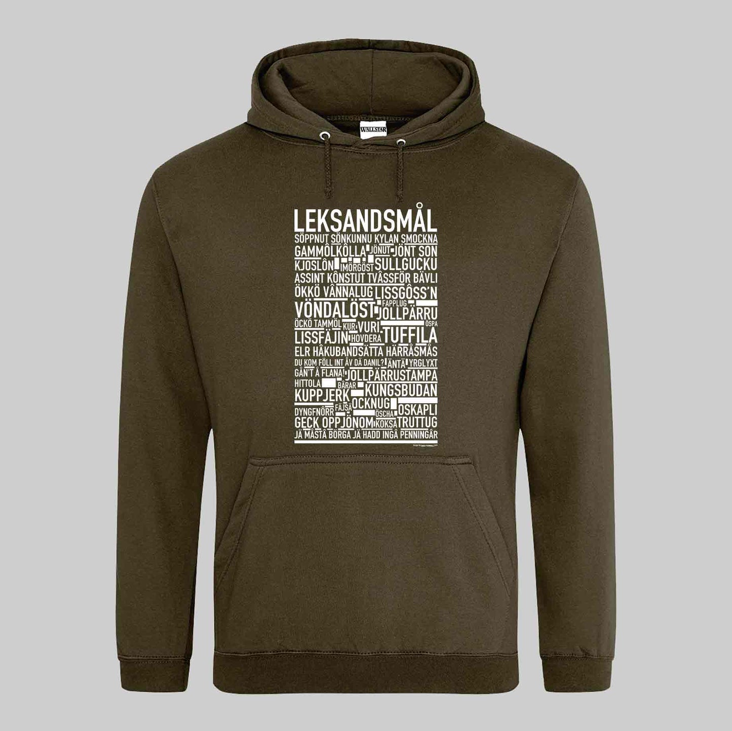 Leksandsmål Dialekt Text Hoodie