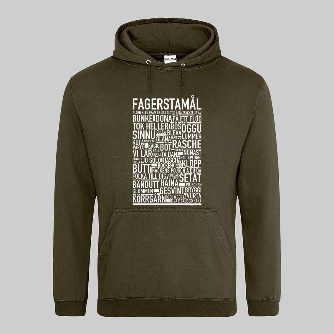 Fagerstamål Dialekt Text Hoodie