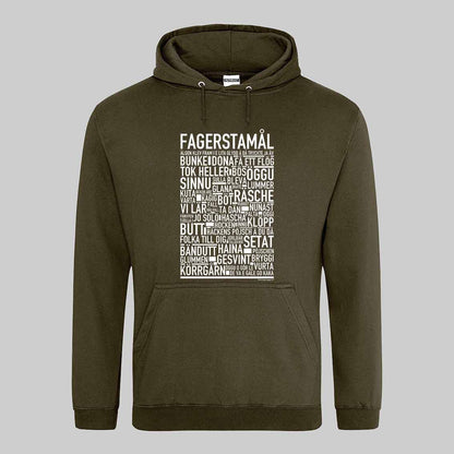 Fagerstamål Dialekt Text Hoodie