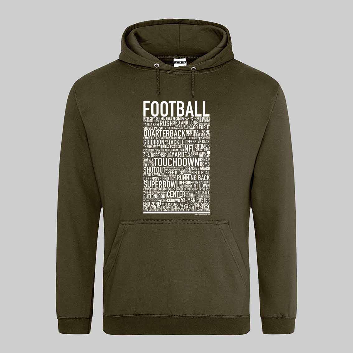 Football Text Hoodie