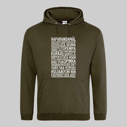Haparandamål Dialekt Text Hoodie