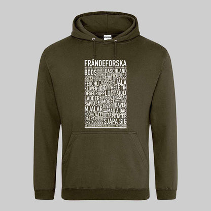 Frändeforska Dialekt Text Hoodie