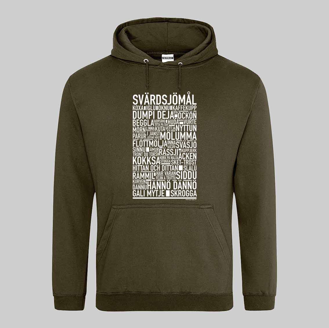 Svärdsjömål Dialekt Text Hoodie