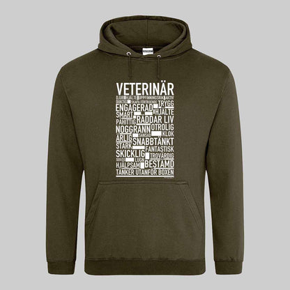 Veterinär Text Hoodie