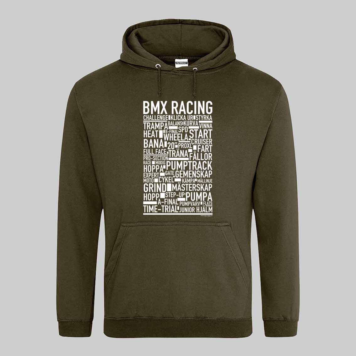 BMX Racing Text Hoodie