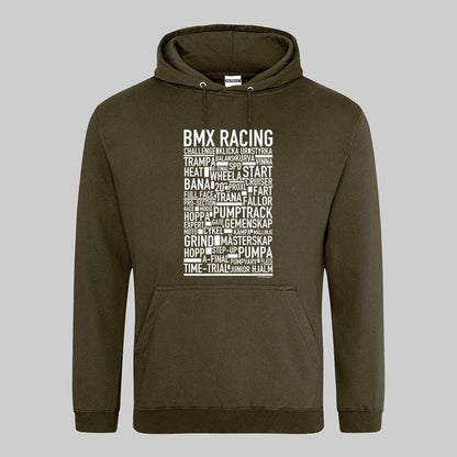 BMX Racing Text Hoodie
