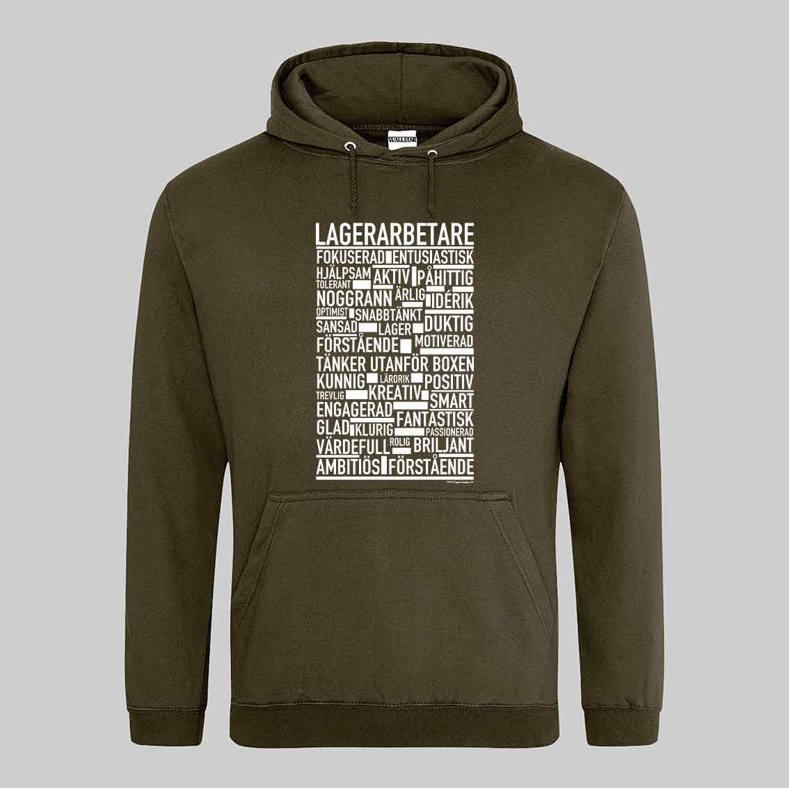Lagerarbetare Text Hoodie