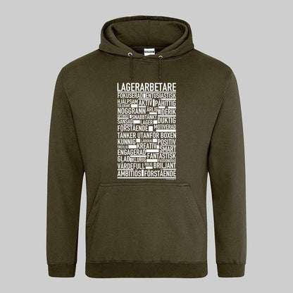 Lagerarbetare Text Hoodie