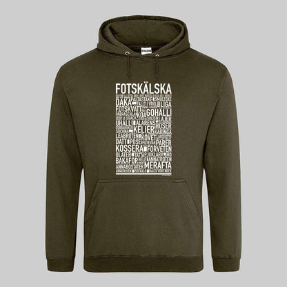 Fotskälska Dialekt Text Hoodie