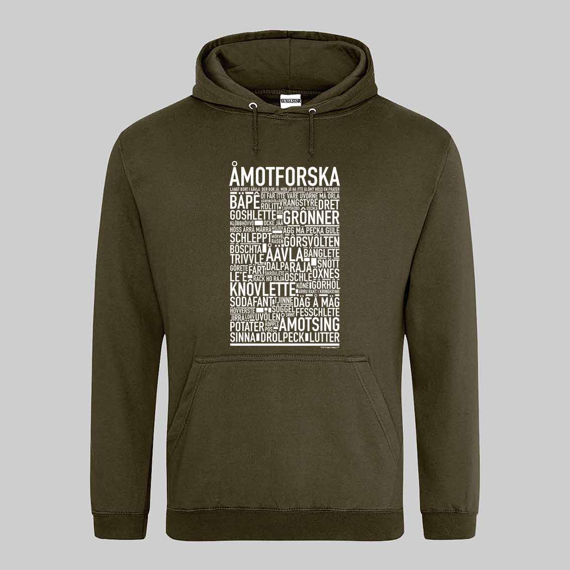 Åmotforska Dialekt Text Hoodie