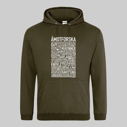 Åmotforska Dialekt Text Hoodie