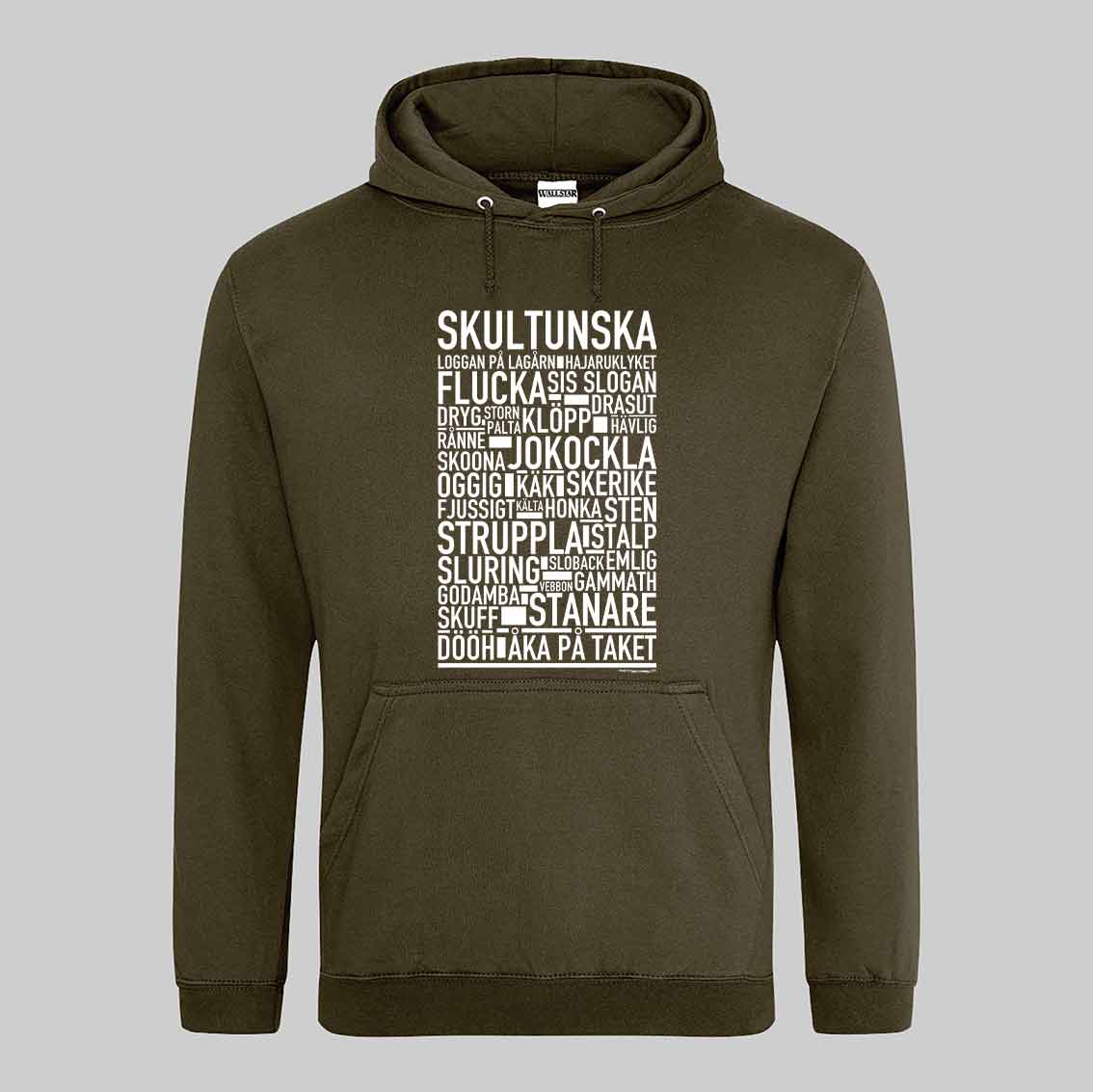 Skultunska Dialekt Text Hoodie