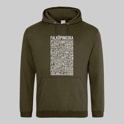Falköpingska Dialekt Text Hoodie