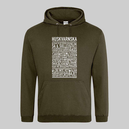 Huskvarnska Dialekt Text Hoodie
