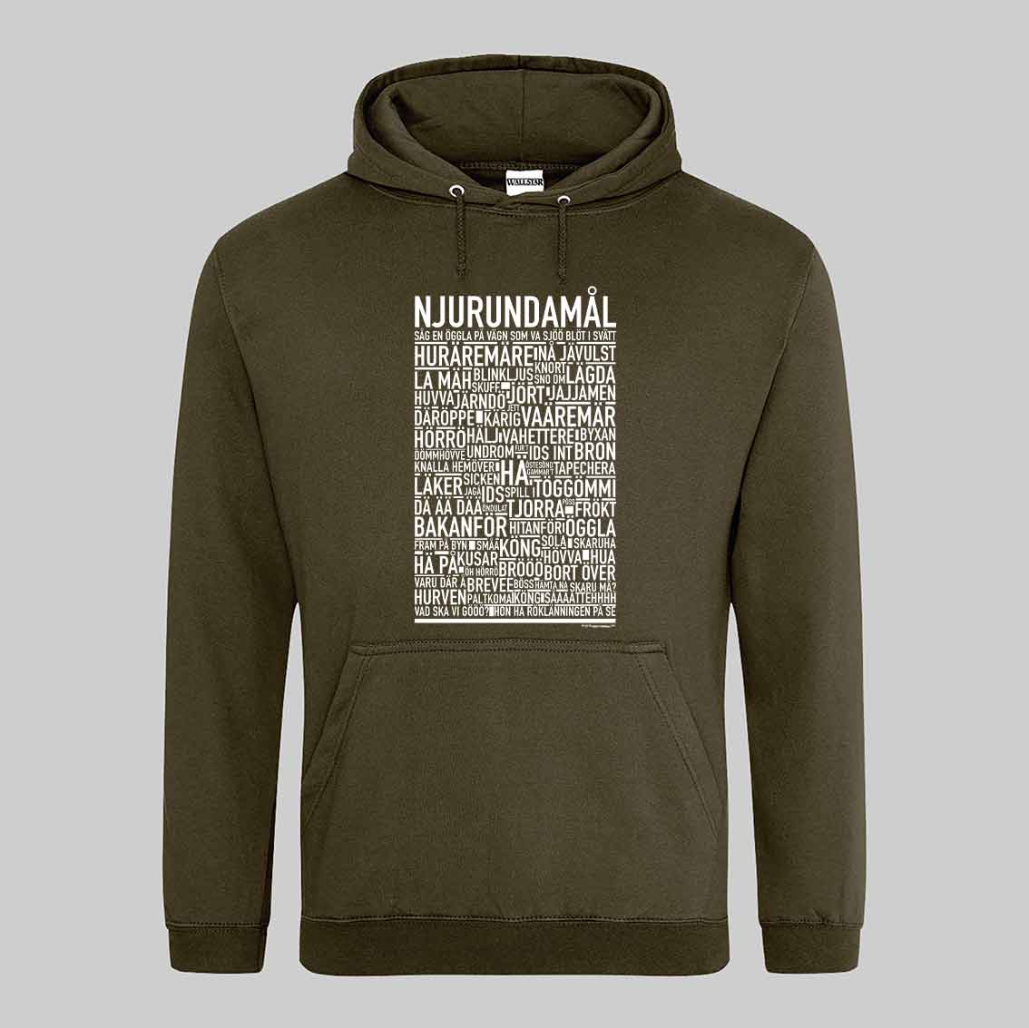 Njurundamål Dialekt Text Hoodie