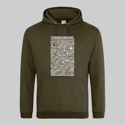 Stenungsundsmål Dialekt Text Hoodie