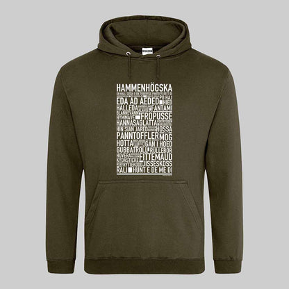 Hammenhögska Dialekt Text Hoodie