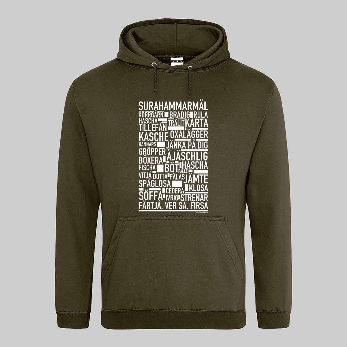 Surahammarmål Dialekt Text Hoodie
