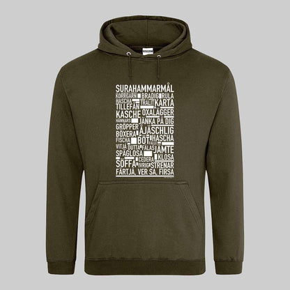 Surahammarmål Dialekt Text Hoodie