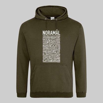 Noramål Dialekt Text Hoodie