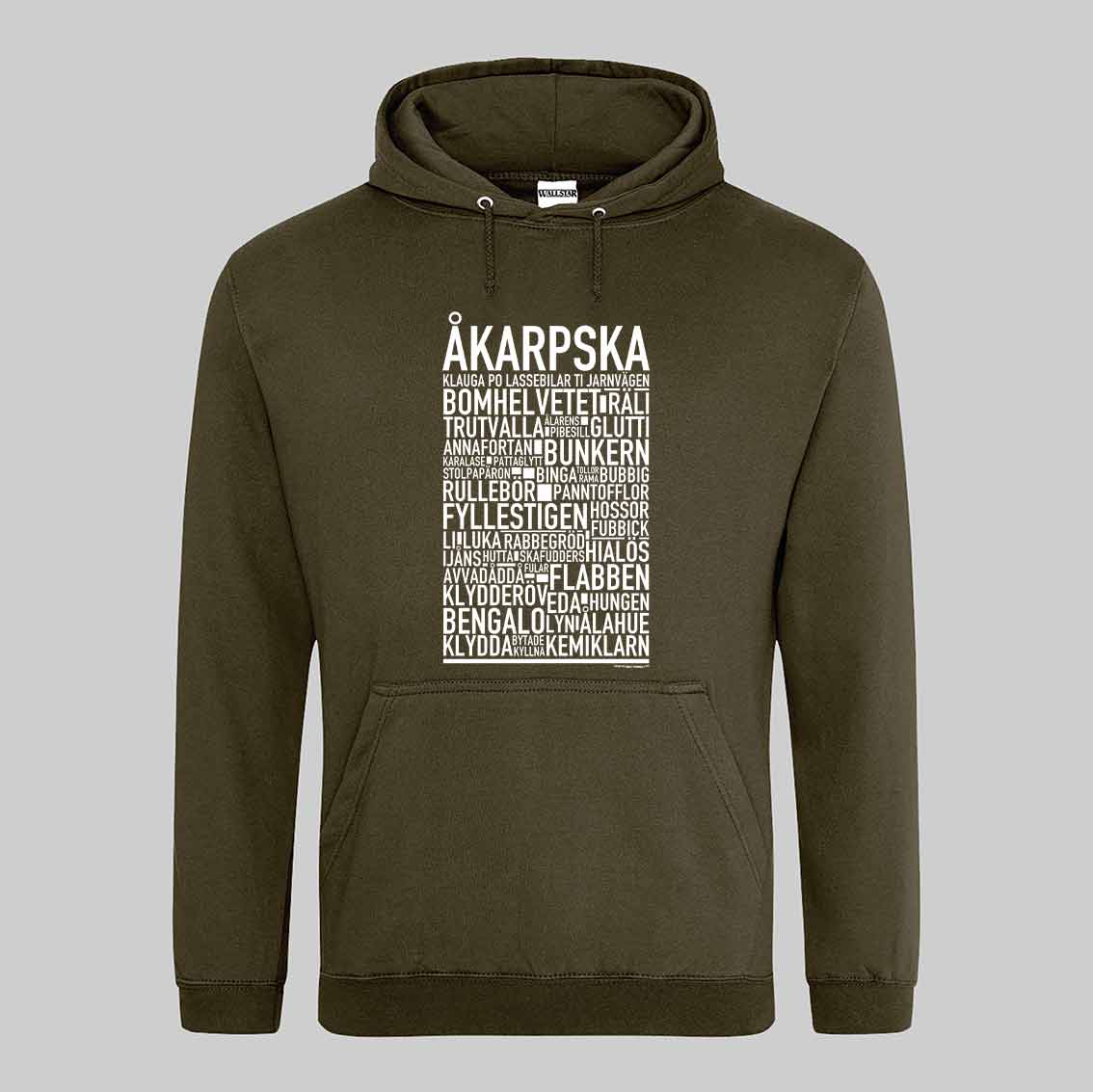 Åkarpska Dialekt Text Hoodie