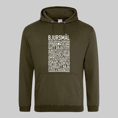 Bjursmål Dialekt Text Hoodie