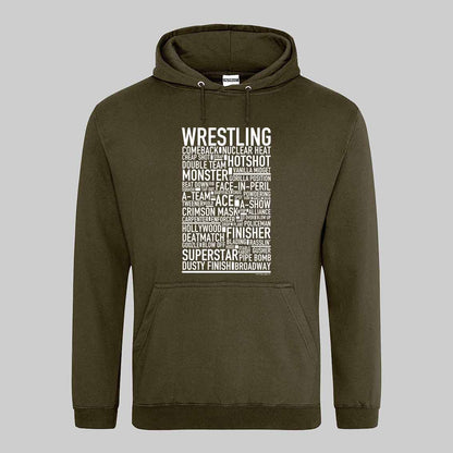 Wrestling Text Hoodie